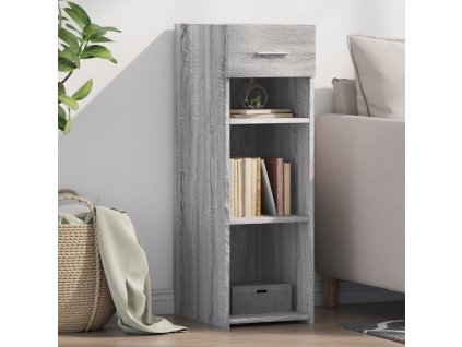vidaXL Komoda sivý dub sonoma 30x42,5x93 cm kompozitné drevo
