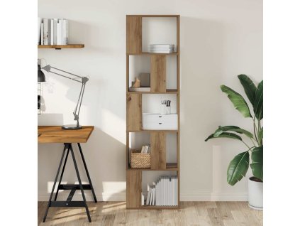 vidaXL Knižnica 5 políc dub artisan 45x23,5x162,5 cm kompozitné drevo