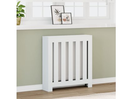 vidaXL Kryt na radiátor biely 78x20x82 cm kompozitné drevo