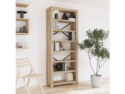 vidaXL Knižnica so 7 policami 80x30x200 cm akáciový masív