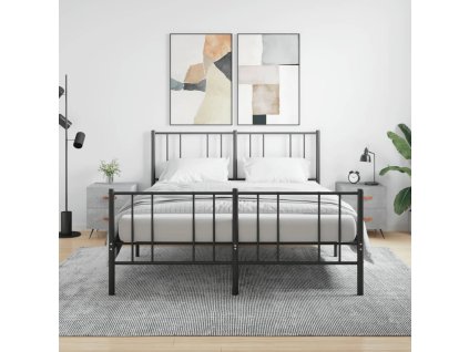 vidaXL Nočné stolíky 2 ks betónovo sivé 40x35x47,5 cm kompozitné drevo