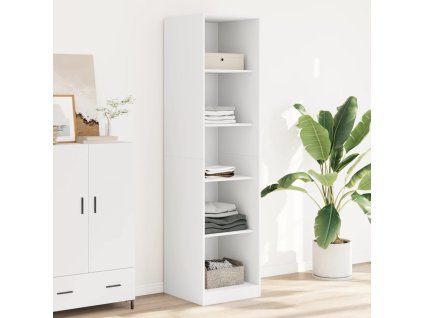 vidaXL Šatník, biely 50x50x200 cm, kompozitné drevo