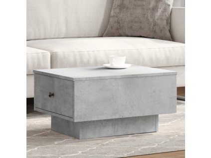 vidaXL Konferenčný stolík, betónovo sivý 60x45x31 cm, kompozitné drevo