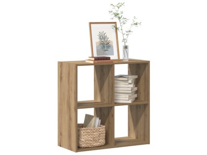 vidaXL Knižnica dub artisan 68,5x32x68,5 cm kompozitné drevo