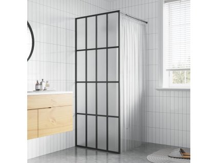 vidaXL Sprchová zástena walk-in, matné tvrdené sklo 90x195 cm