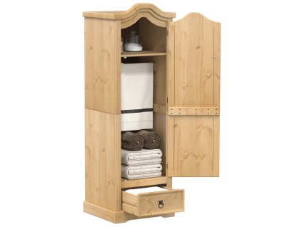 vidaXL Šatník Corona 55x52x170 cm borovicový masív