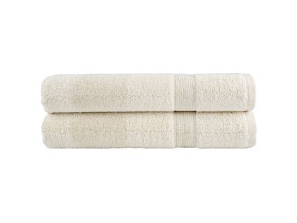 vidaXL Prémiové uteráky do sauny SOLUND 2 ks krémové 80x200cm 600 g/m2