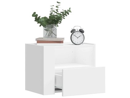 vidaXL Nástenné nočné stolíky 2 ks biele 45x30x35 cm