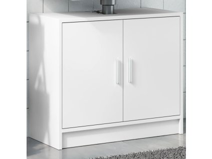 vidaXL Skrinka pod umývadlo biela 63x29x55 cm kompozitné drevo