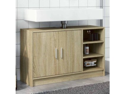 vidaXL Skrinka pod umývadlo dub sonoma 90x29x55 cm kompozitné drevo