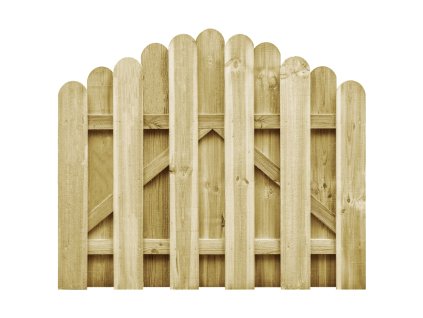 vidaXL Záhradná bránička, impregnovaná borovica 100x75 cm