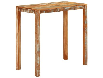 vidaXL Barový stôl 112x55x108 cm masívne recyklované drevo