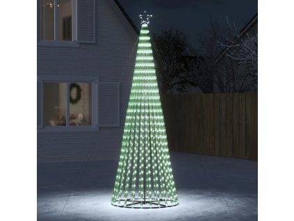 vidaXL LED vianočný stromček 688 LED studená biela 300 cm