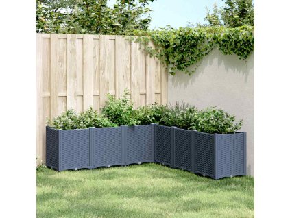 vidaXL Záhradný kvetináč, modrosivý 160x160x53 cm, PP