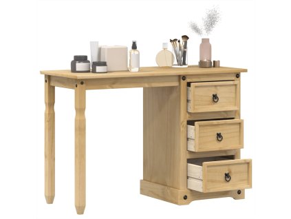 vidaXL Toaletný stolík Corona 110x47x75 cm borovicový masív