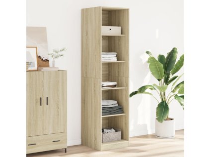 vidaXL Šatník, dub sonoma 50x50x200 cm, kompozitné drevo