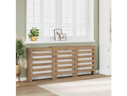 vidaXL Kryt na radiátor dub artisan 205x21,5x83,5 cm kompozitné drevo