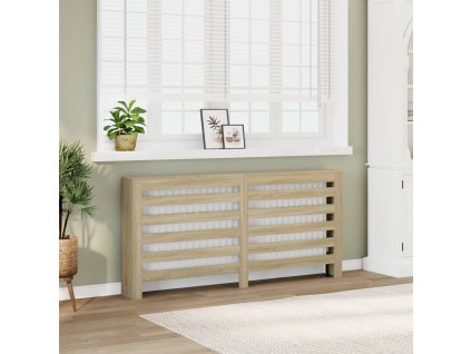 vidaXL Kryt na radiátor dub sonoma 175x20x82 cm kompozitné drevo