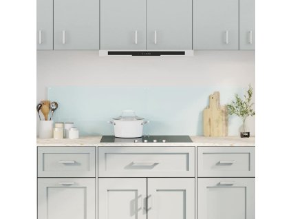 vidaXL Kuchynské zásteny 2 ks biele 80x40 cm tvrdené sklo