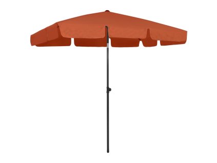 vidaXL Plážový slnečník, tehlovo červený 200x125 cm