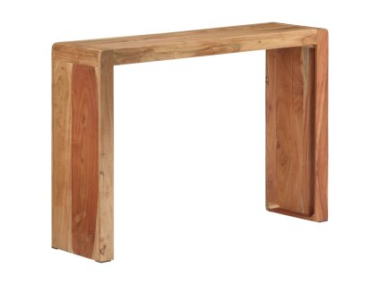 vidaXL Konzolový stolík 110x30x76 cm masívne akáciové drevo