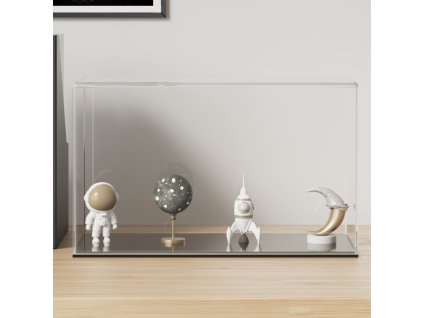 vidaXL Vitrína priehľadná 31x17x19 cm akryl