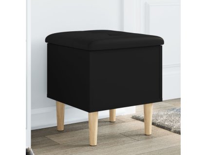 vidaXL Úložná lavička čierna 42x42x46 cm kompozitné drevo