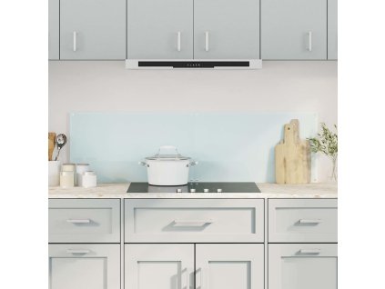 vidaXL Kuchynské zásteny 2 ks biele 70x40 cm tvrdené sklo