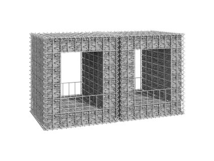 vidaXL Gabiónové koše/stĺpy 2 ks 50x50x60 cm železo