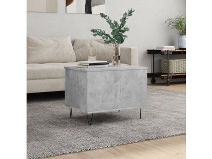 vidaXL Konferenčný stolík betónovosivý 60x44,5x45 cm spracované drevo