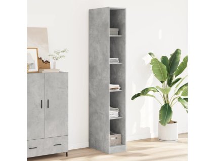 vidaXL Šatník betónovo sivý 30x50x200 cm kompozitné drevo