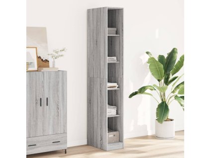 vidaXL Šatník sivý sonoma 30x50x200 cm kompozitné drevo