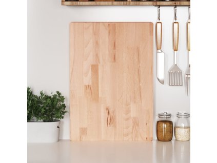 vidaXL Doska na krájanie 50x35x4 cm, bukový masív