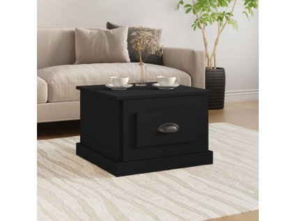vidaXL Konferenčný stolík čierny 50x50x35 cm spracované drevo