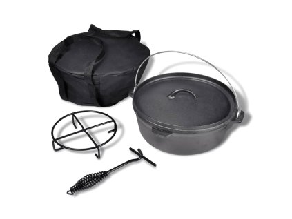 Liatinový hrniec Dutch Oven 5,6 L s príslušenstvom