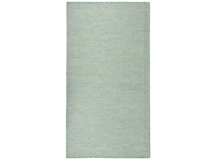 vidaXL Vonkajší koberec s plochým tkaním 140x200 cm tyrkysový