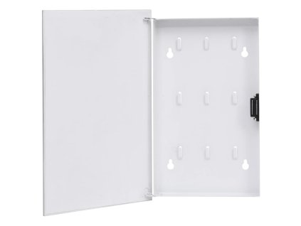 vidaXL Skrinka na kľúče s magnetickou doskou biela 30x20x4 cm