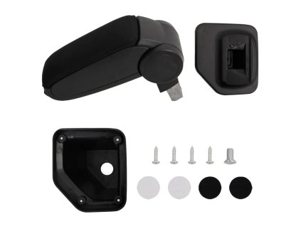 vidaXL Lakťová opierka do auta čierna 15x32x(40-52) cm ABS