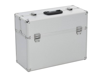 vidaXL Kufrík na náradie strieborný 47x36x20 cm hliníkový
