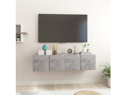 vidaXL Závesné skrinky 2 ks betónovo sivé 60x30x30 cm