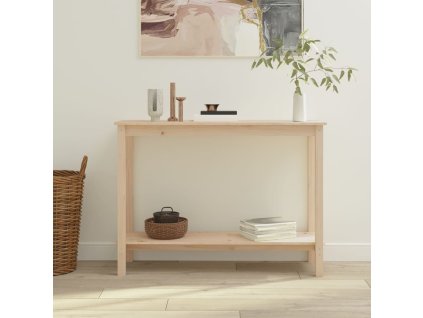 vidaXL Konzolový stolík 110x40x80 cm masívne borovicové drevo