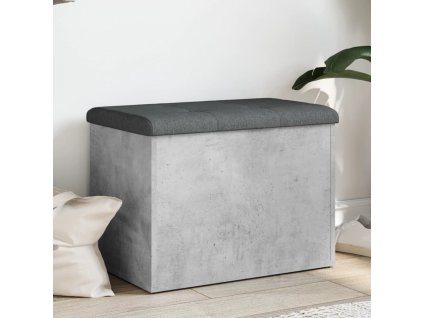 vidaXL Úložná lavička betónová sivá 62x42x45 cm kompozitné drevo