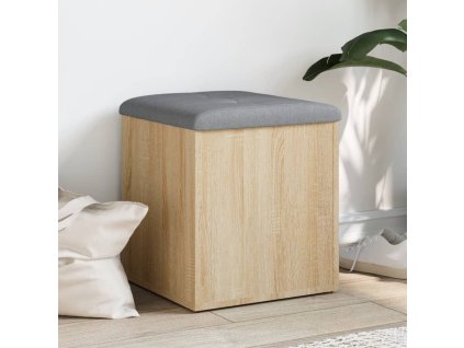 vidaXL Úložná lavica, dub sonoma, 42x42x45 cm, technické drevo