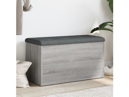 vidaXL Úložná lavička sivá sonoma 82x42x45 cm kompozitné drevo