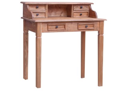 vidaXL Písací stôl so zásuvkami 90x50x101 cm, mahagónový masív