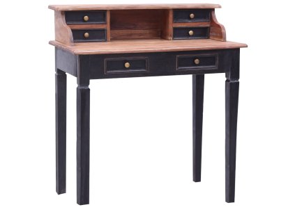 vidaXL Písací stôl so zásuvkami 90x50x101 cm, mahagónový masív