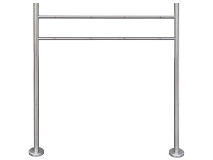 Stojan z nehrdzavejúcej ocele pre dvojitú poštovú schránku