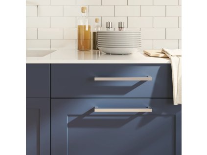 vidaXL Rukoväte na skrinku 20 ks strieborné 224 mm nehrdzavejúca oceľ