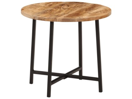 vidaXL Konferenčný stolík 45x45x40 cm mangovníkový masív a železo