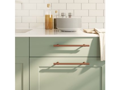 vidaXL Rukoväte na skrinku 10 ks bronzové 192 mm nehrdzavejúca oceľ